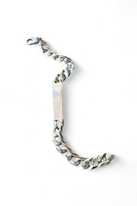 MADE IN ITALY 925 SILVER ID BRACELET / SILVER [SIZE: ONE SIZE USED]