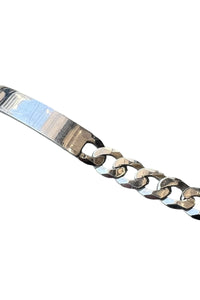MADE IN ITALY 925 SILVER ID BRACELET / SILVER [SIZE: ONE SIZE USED]