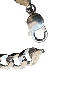 MADE IN ITALY 925 SILVER ID BRACELET / SILVER [SIZE: ONE SIZE USED]