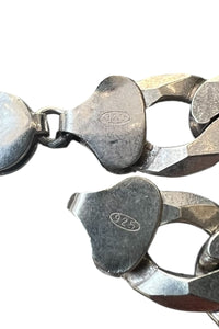 MADE IN ITALY 925 SILVER ID BRACELET / SILVER [SIZE: ONE SIZE USED]