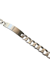 MADE IN ITALY 925 SILVER ID BRACELET / SILVER [SIZE: ONE SIZE USED]