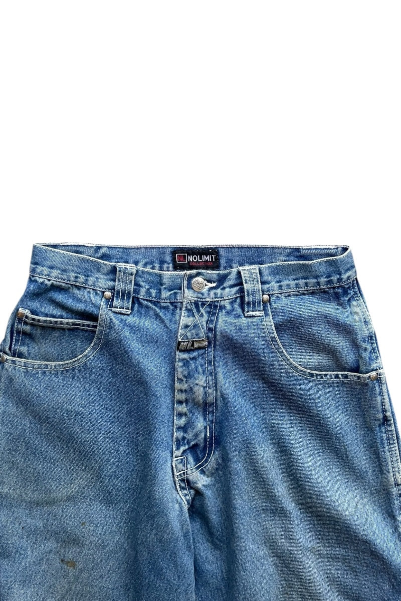 Y2K EARLY 00'S DENIM SHORT PANTS / INDIGO [SIZE: 30 USED]