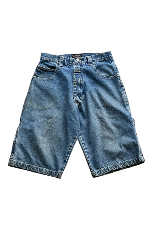 Y2K EARLY 00'S DENIM SHORT PANTS / INDIGO [SIZE: 30 USED]