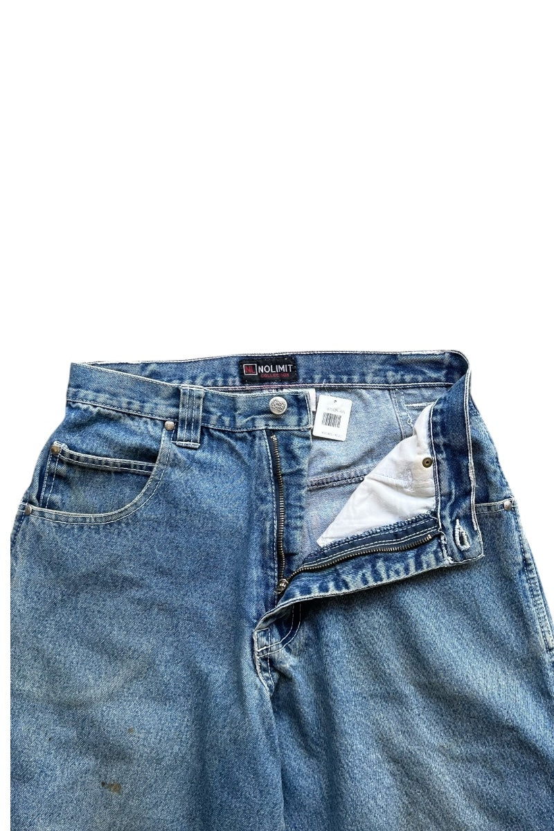 Y2K EARLY 00'S DENIM SHORT PANTS / INDIGO [SIZE: 30 USED]