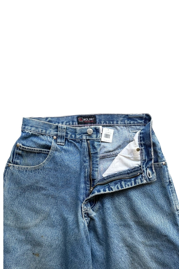 Y2K EARLY 00'S DENIM SHORT PANTS / INDIGO [SIZE: 30 USED]