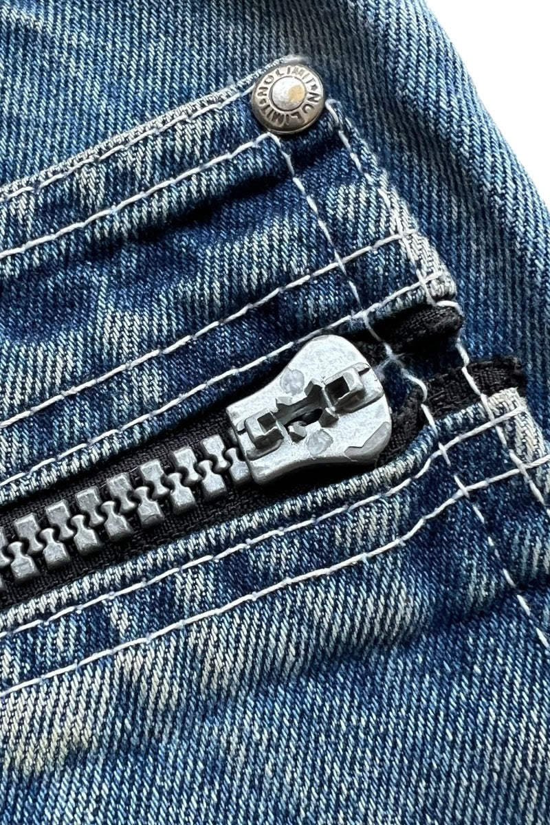 Y2K EARLY 00'S DENIM SHORT PANTS / INDIGO [SIZE: 30 USED]