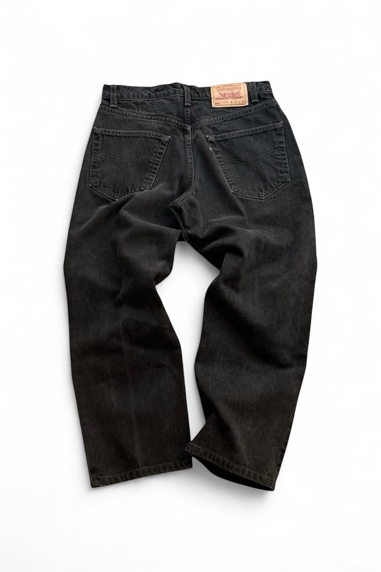 MADE IN CANADA 90'S 550 DENIM PANTS / SULFUR BLACK [SIZE: 32 USED]
