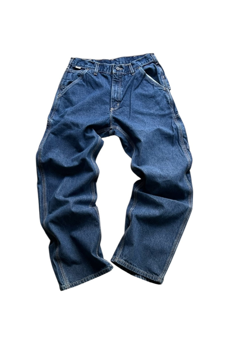 MADE IN MEXICO 14OZ DENIM PAINTER PANTS / INDIGO [SIZE: 33 USED]