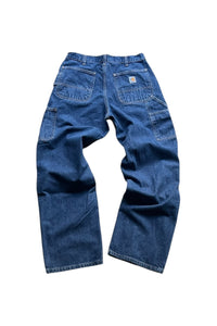 MADE IN MEXICO 14'S DENIM PAINTER PANTS / INDIGO [SIZE: 33 USED]