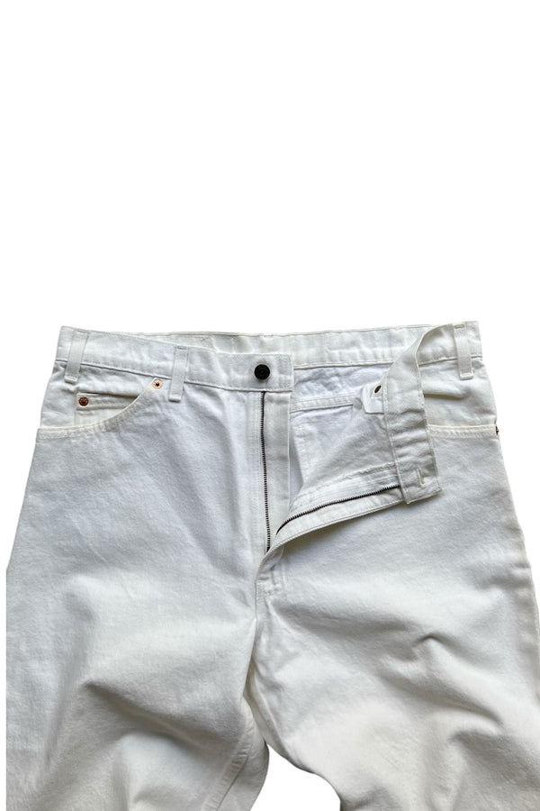 MADE IN USA 90'S 550 DENIM PANTS ORANGE TAB / WHITE [SIZE: 36 USED]