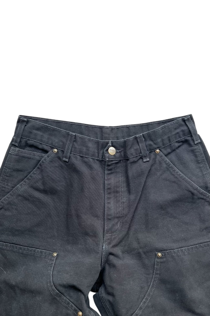 MADE IN USA Y2K 05'S DOUBLE KNEE PAINTER PANTS / BLACK [SIZE: 30 USED]