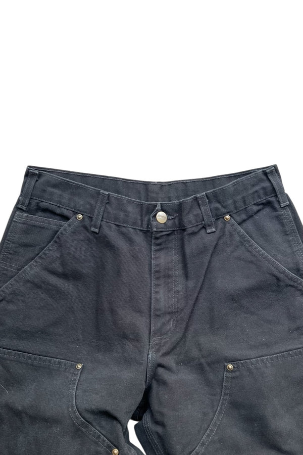MADE IN USA Y2K 05'S DOUBLE KNEE PAINTER PANTS / BLACK [SIZE: 30 USED]