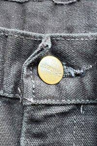 MADE IN USA Y2K 05'S DOUBLE KNEE PAINTER PANTS / BLACK [SIZE: 30 USED]