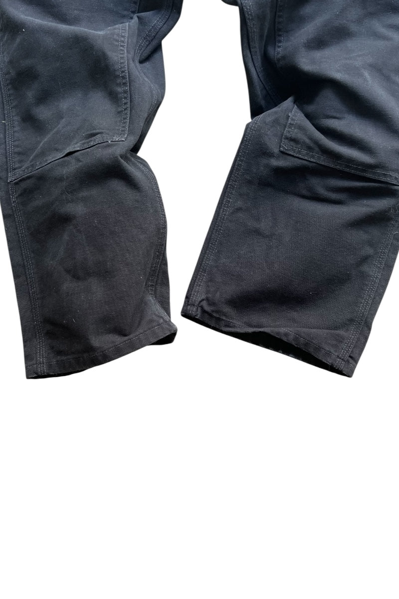MADE IN USA Y2K 05'S DOUBLE KNEE PAINTER PANTS / BLACK [SIZE: 30 USED]