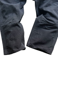 MADE IN USA Y2K 05'S DOUBLE KNEE PAINTER PANTS / BLACK [SIZE: 30 USED]