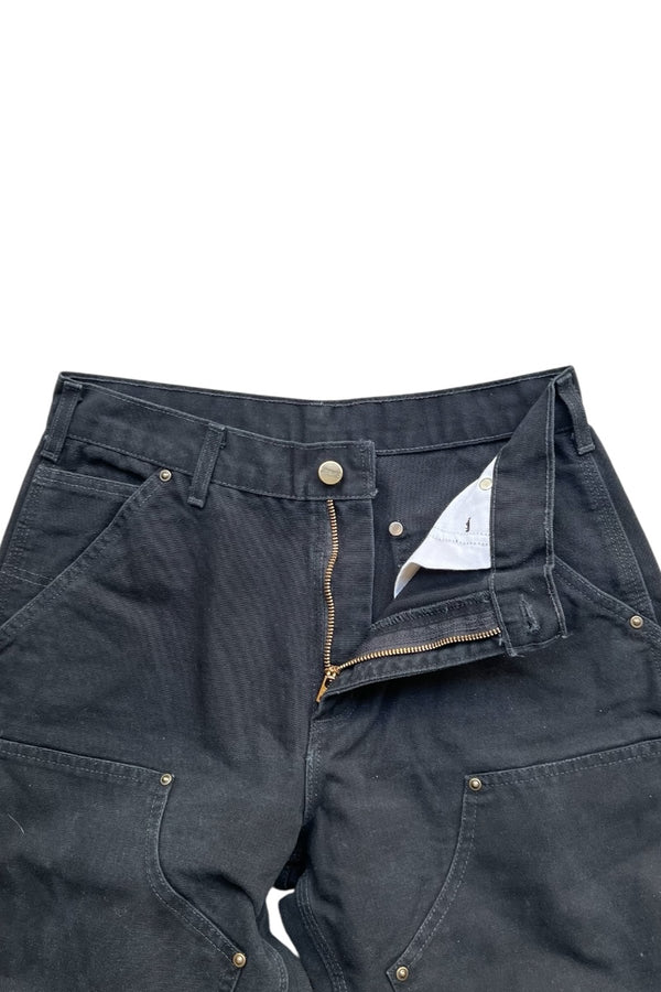 MADE IN USA Y2K 05'S DOUBLE KNEE PAINTER PANTS / BLACK [SIZE: 30 USED]