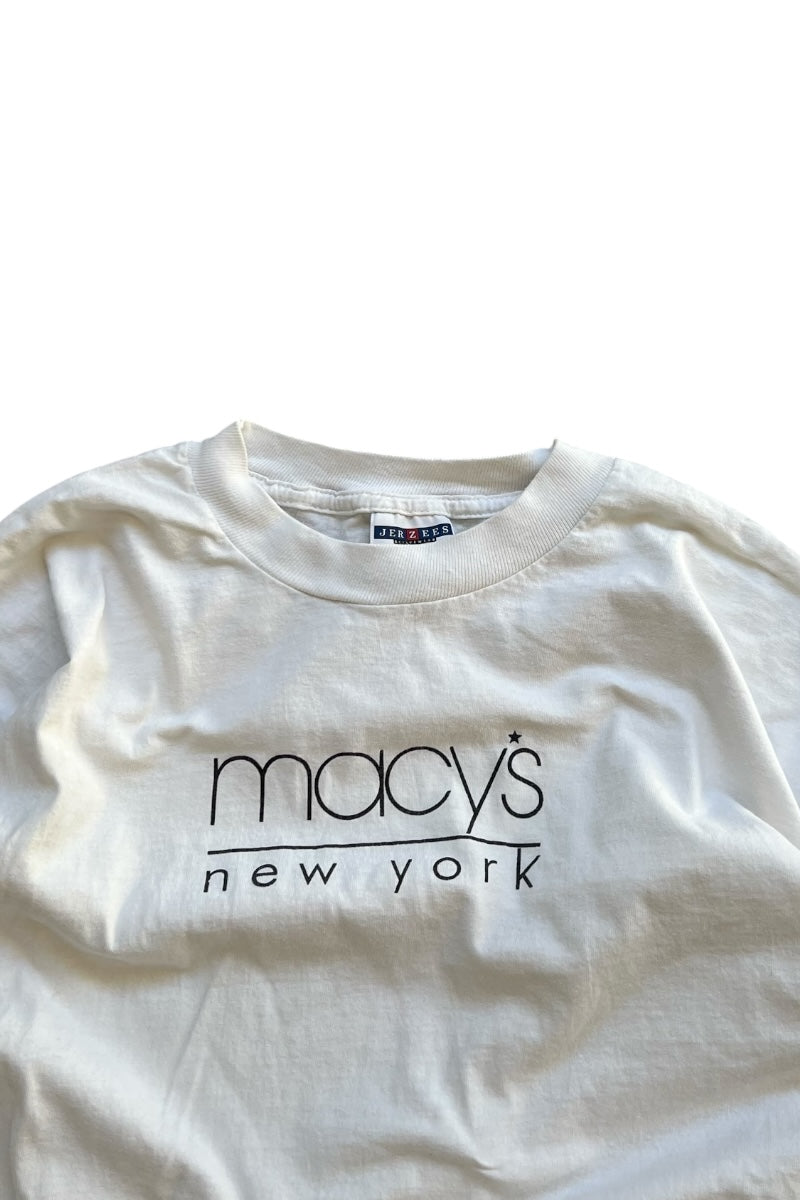 90'S MACY'S T-SHIRT MACY'S / WHITE [SIZE: L USED]
