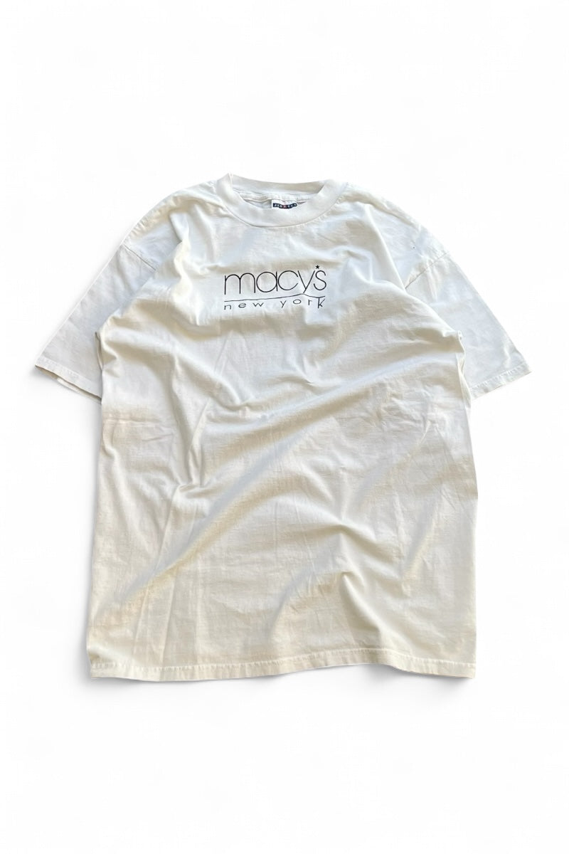 90'S MACY'S T-SHIRT MACY'S / WHITE [SIZE: L USED]