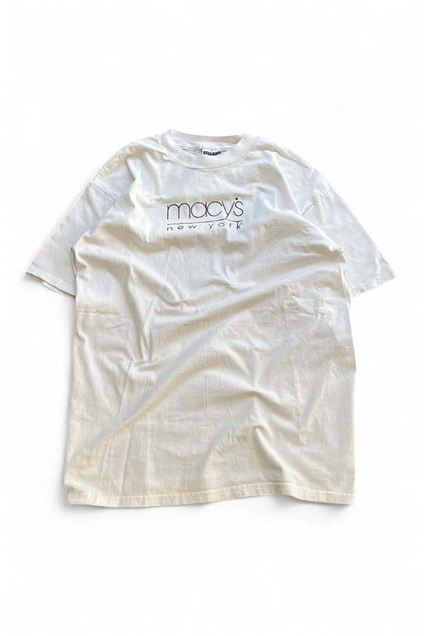 90'S MACY'S T-SHIRT MACY'S / WHITE [SIZE: L USED]