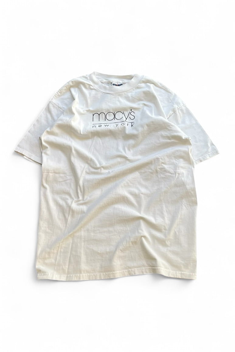 90'S MACYS T-SHIRT MACYS / WHITE [SIZE: L USED]