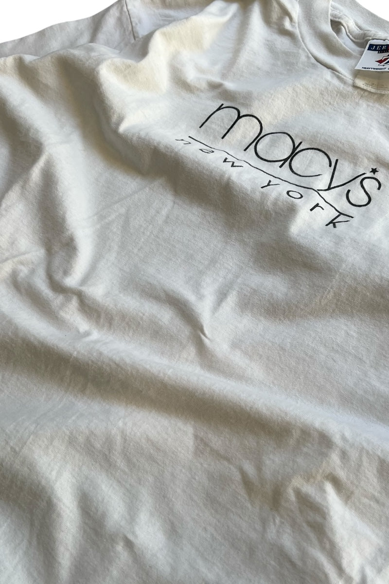90'S MACY'S T-SHIRT MACY'S / WHITE [SIZE: L USED]