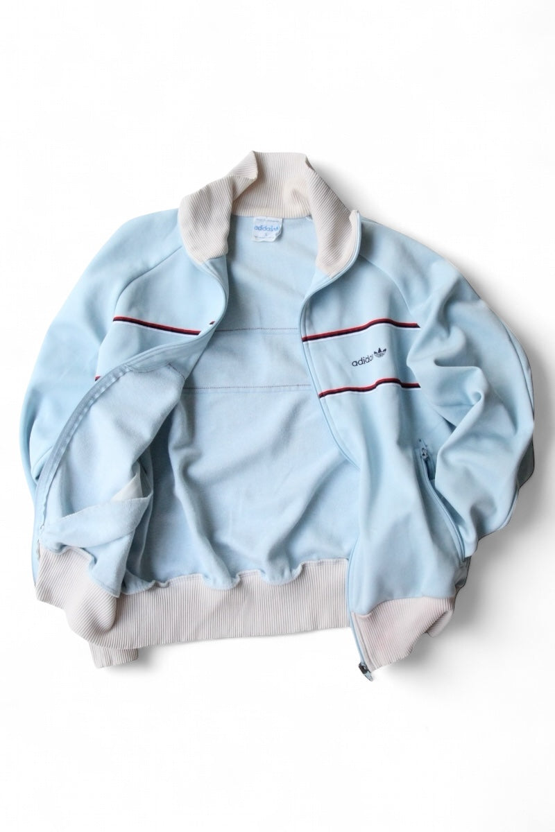 70'S TRACK JACKET / LIGHT BLUE [SIZE: L USED]