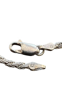 MADE IN ITALY 925 SILVER BRACELET / SILVER [SIZE: ONE SIZE USED]