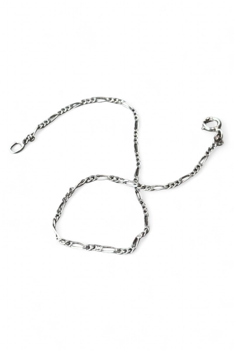 925 SILVER FIGARO CHAIN BRACELET / SILVER [SIZE: ONE SIZE USED]