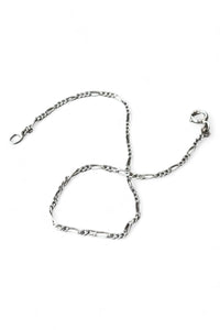 925 SILVER FIGARO CHAIN BRACELET / SILVER [SIZE: ONE SIZE USED]