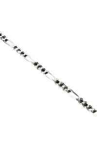 925 SILVER FIGARO CHAIN BRACELET / SILVER [SIZE: ONE SIZE USED]