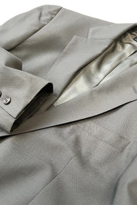 MADE IN USA 80'S WOOL TAILORED JACKET / KHAKI [SIZE: L USED]