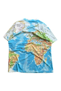 MAP ALL-PRINTED T-SHIRT / PATTERN [SIZE: L USED]