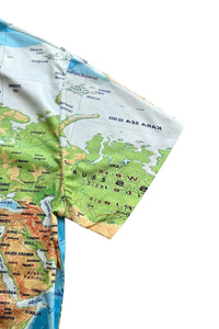 MAP ALL-PRINTED T-SHIRT / PATTERN [SIZE: L USED]