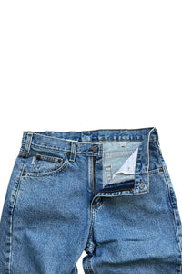 MADE IN MEXICO Y2K 07'S DENIM PAINTER PANTS / BLUE [SIZE: 33 USED]
