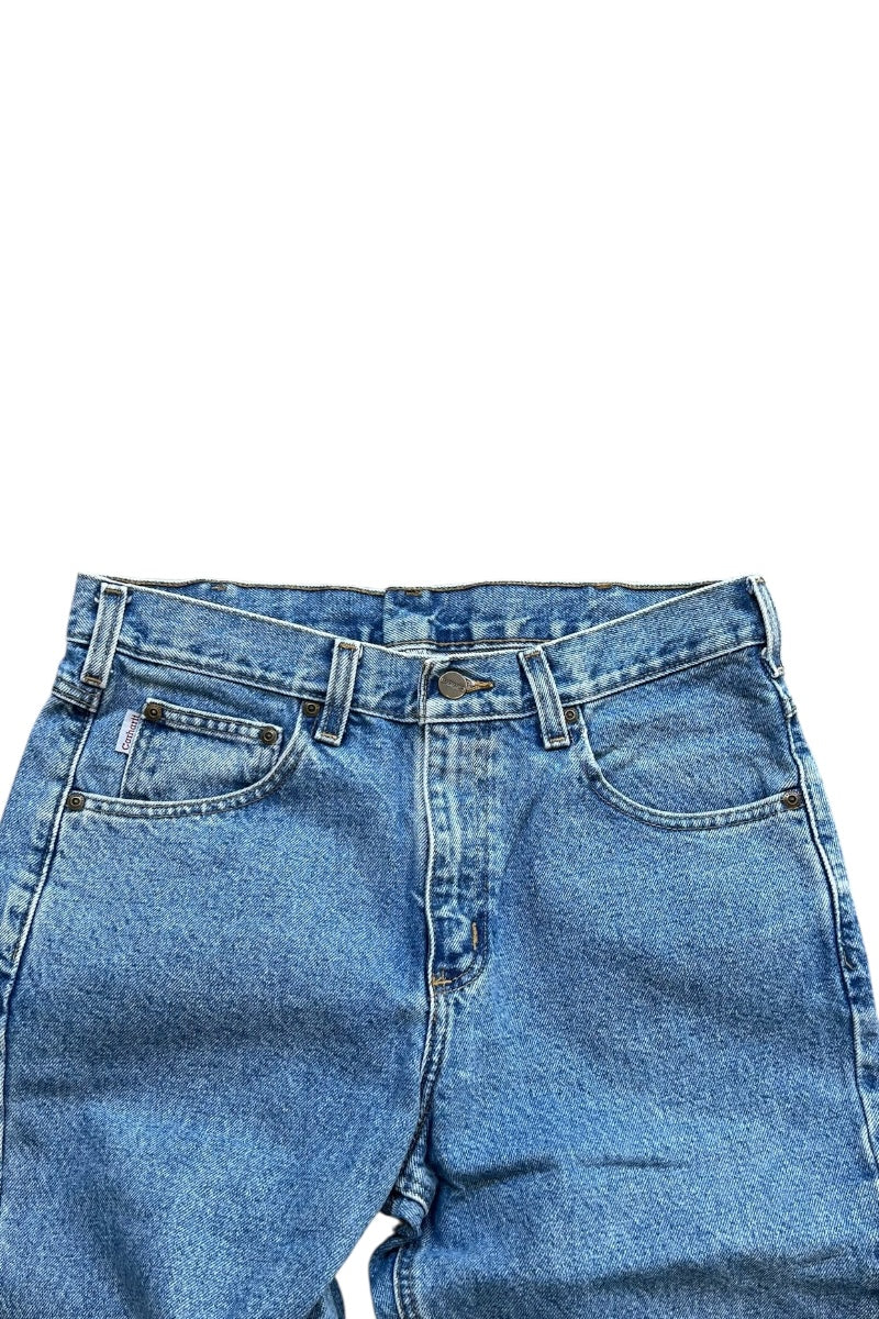 MADE IN MEXICO Y2K 07'S DENIM PAINTER PANTS / BLUE [SIZE: 33 USED]