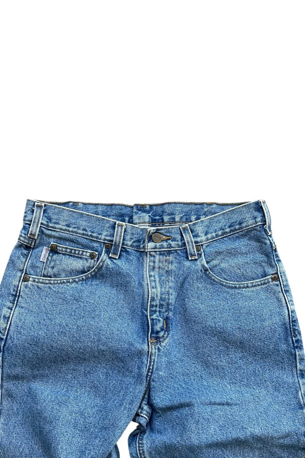 MADE IN MEXICO Y2K 07'S DENIM PAINTER PANTS / BLUE [SIZE: 33 USED]