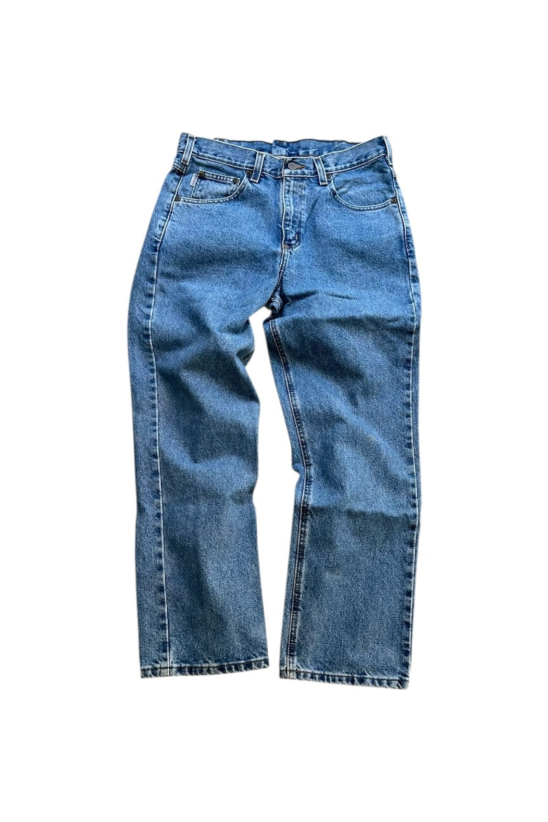 MADE IN MEXICO Y2K 07'S DENIM PAINTER PANTS / BLUE [SIZE: 33 USED]