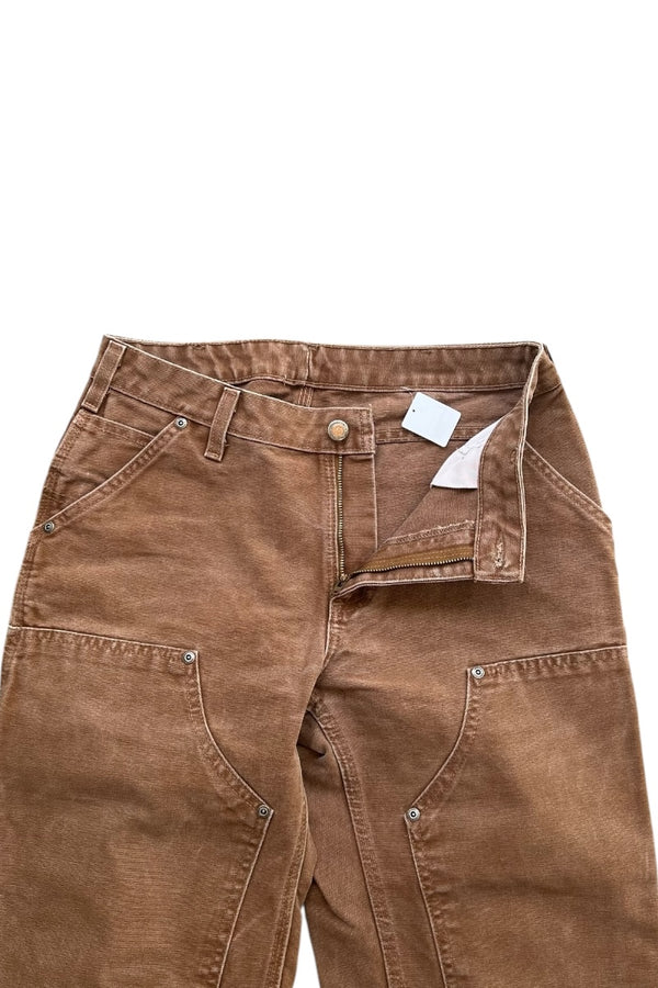 DOUBLE KNEE DUCK PANTS FADED BROWN / BROWN [SIZE: M USED]