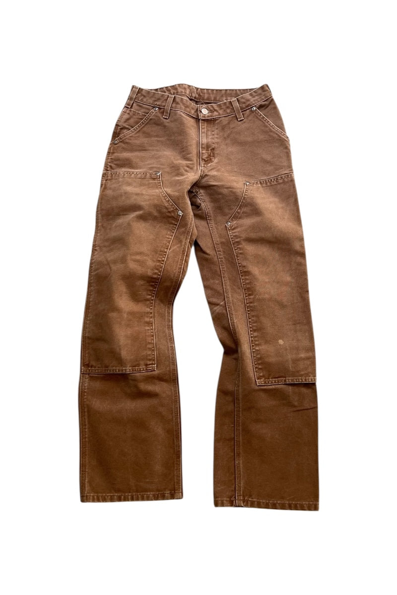 DOUBLE KNEE DUCK PANTS FADED BROWN / BROWN [SIZE: M USED]