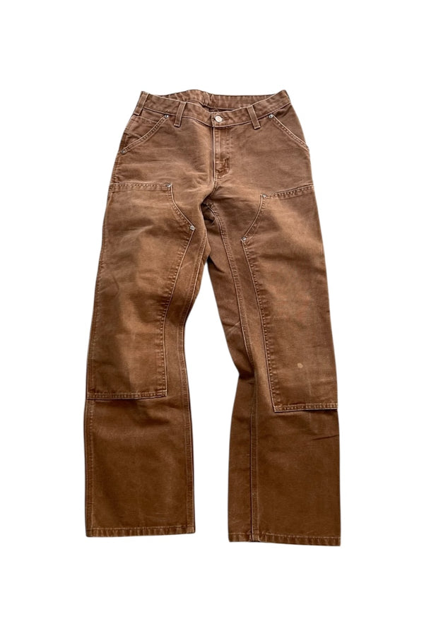 DOUBLE KNEE DUCK PANTS FADED BROWN / BROWN [SIZE: M USED]