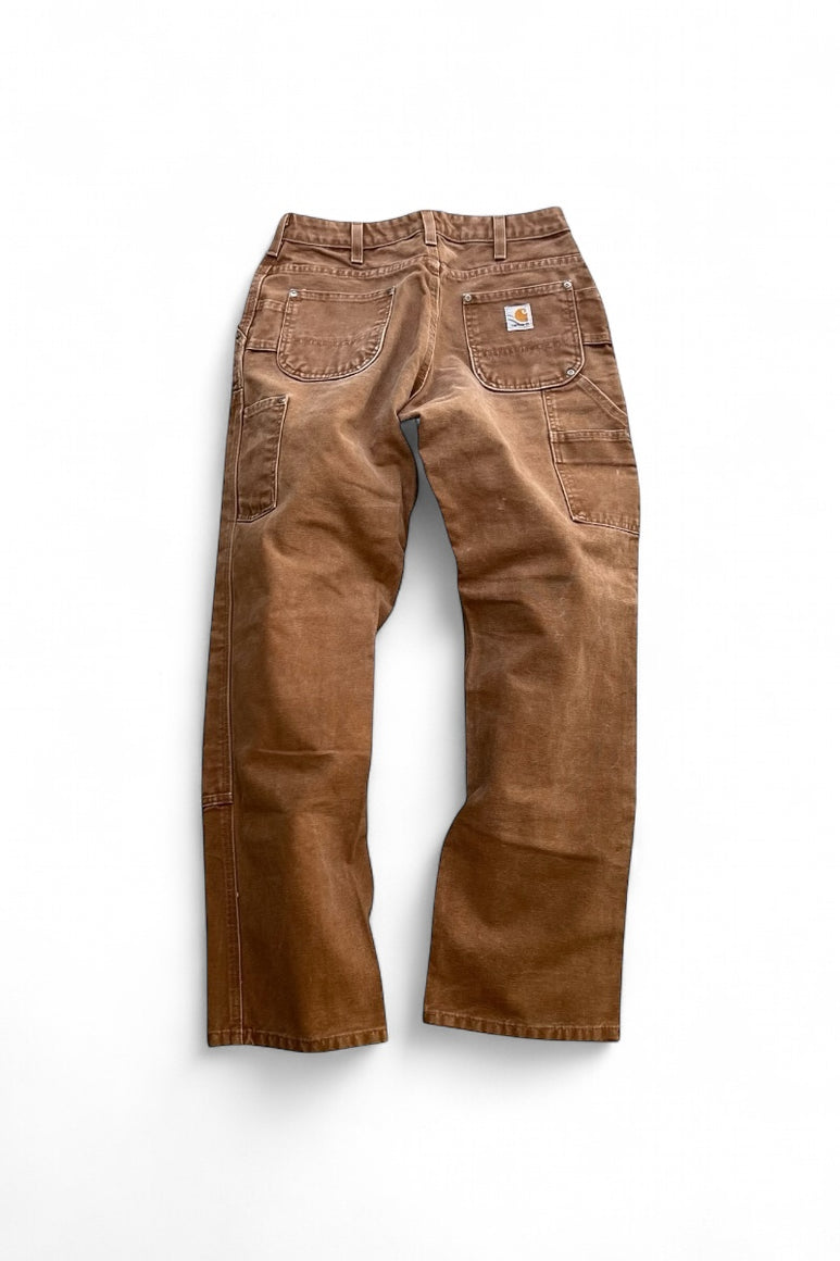 DOUBLE KNEE DUCK PANTS FEDED BROWN / BROWN [SIZE: M USED]