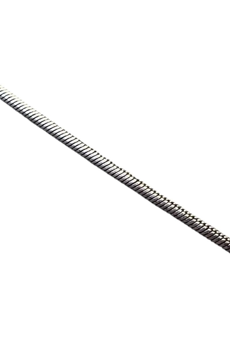 MADE IN ITALY 925 SILVER SNAKE CHAIN ANKLET / SILVER [SIZE: ONE SIZE USED]