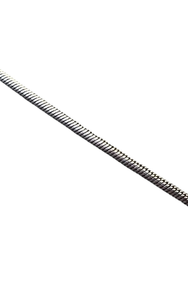 MADE IN ITALY 925 SILVER SNAKE CHAIN ANKLET / SILVER [SIZE: ONE SIZE USED]