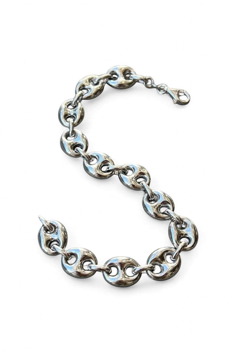 MADE IN ITALY 925 SILVER BRACELET / SILVER [SIZE: ONE SIZE USED]