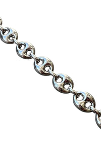 MADE IN ITALY 925 SILVER BRACELET / SILVER [SIZE: ONE SIZE USED]