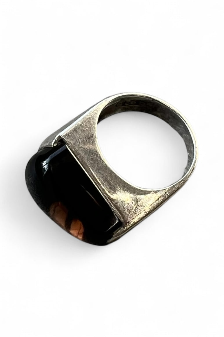 925 SILVER RING W/STONE / SILVER  [SIZE: 8号 USED]