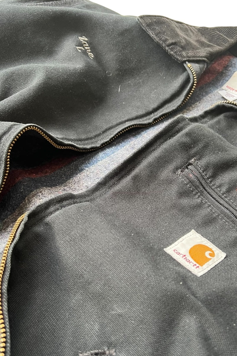 MADE IN USA 18'S DETROIT JACKET W/BLANKET LINER / BLACK [SIZE: M USED]