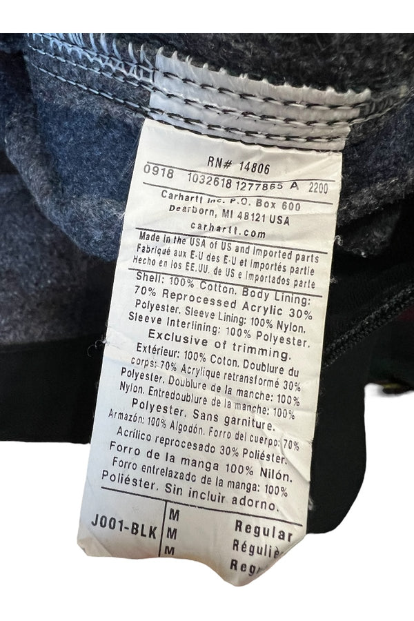 MADE IN USA 18'S DETROIT JACKET W/BLANKET LINER / BLACK [SIZE: M USED]
