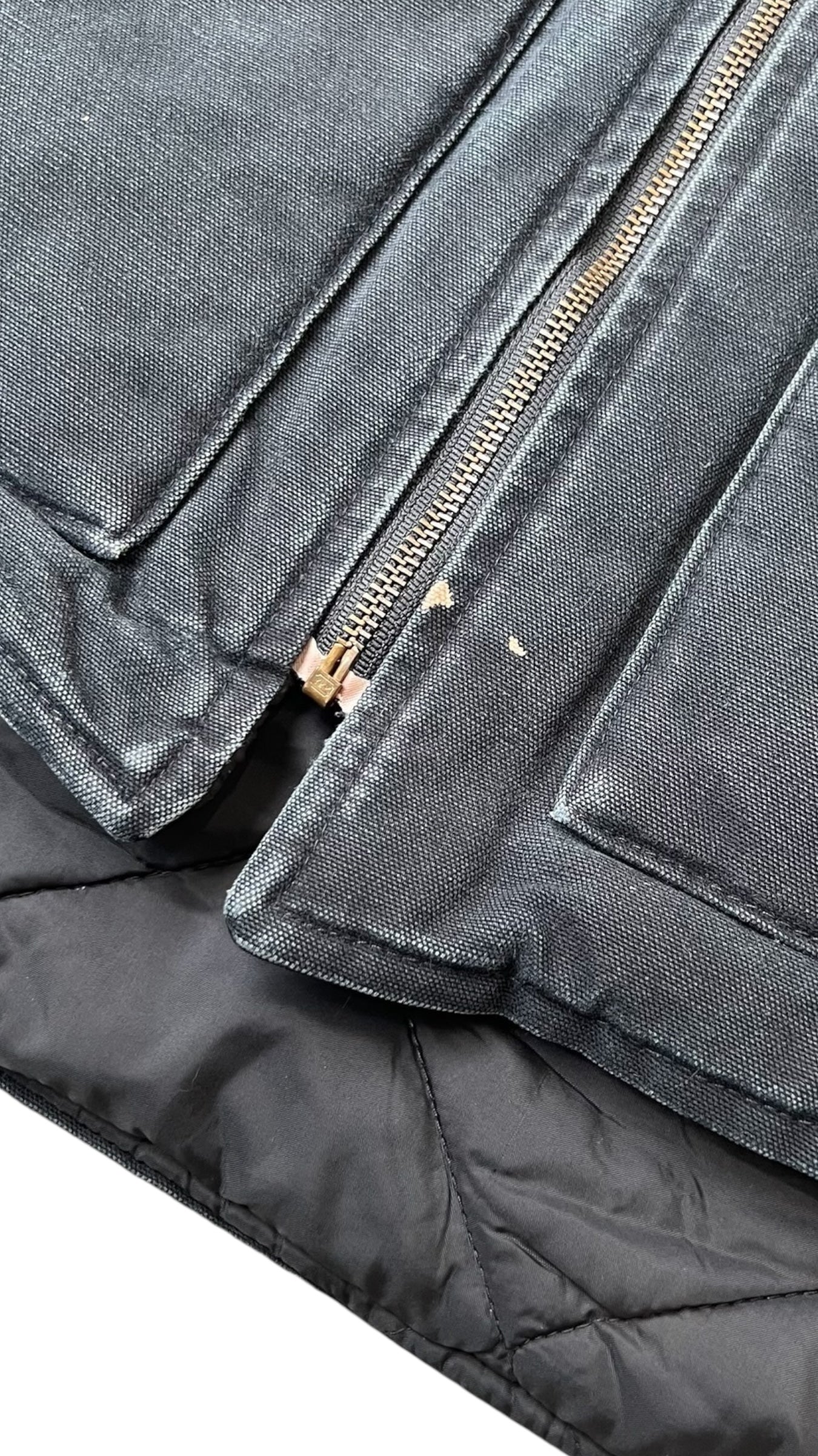 90'S FADED BLACK DUCK VEST / BLACK [SIZE: L USED]