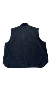 90'S FADED BLACK DUCK VEST / BLACK [SIZE: L USED]